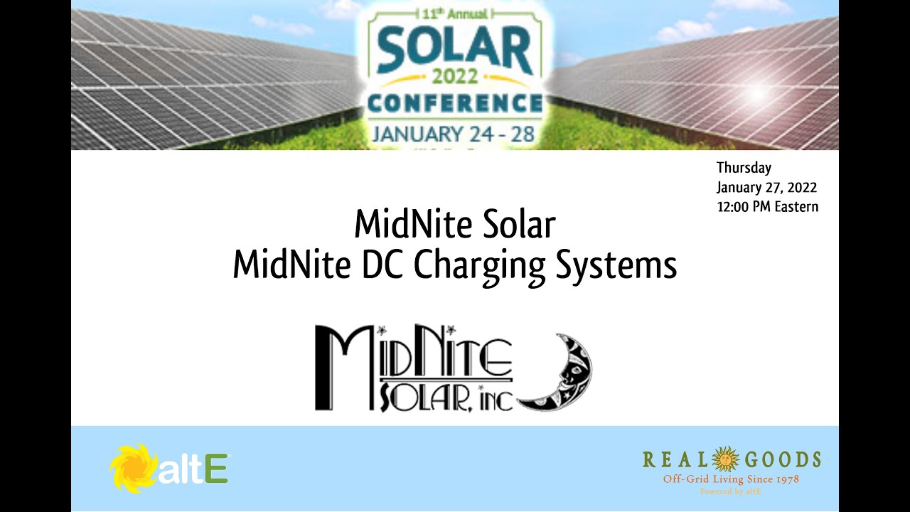 MidNite Solar: MidNite DC Charging Systems - Thursday 1/27/22