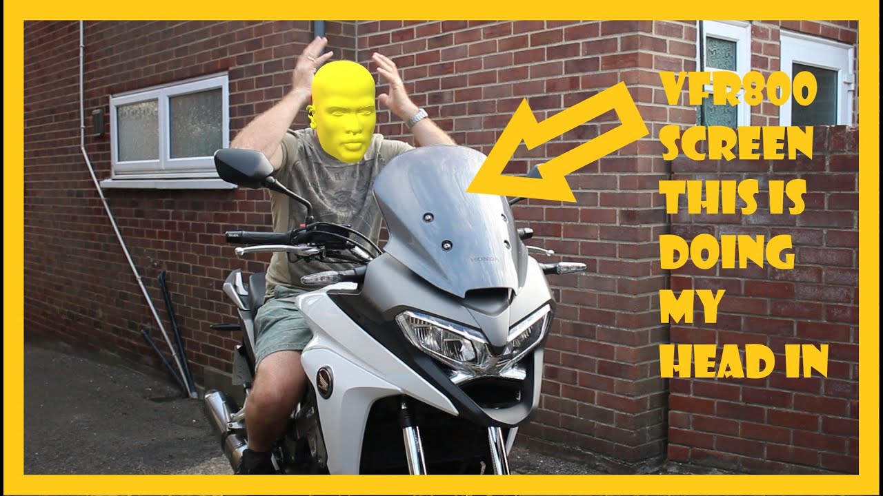 Fitting a Givi screen to a Honda VFR 800 Crossrunner