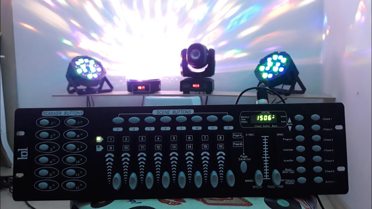 !!! DMX !!! Como Reproduzir Todas Cenas Já Salva Na Mesa DMX