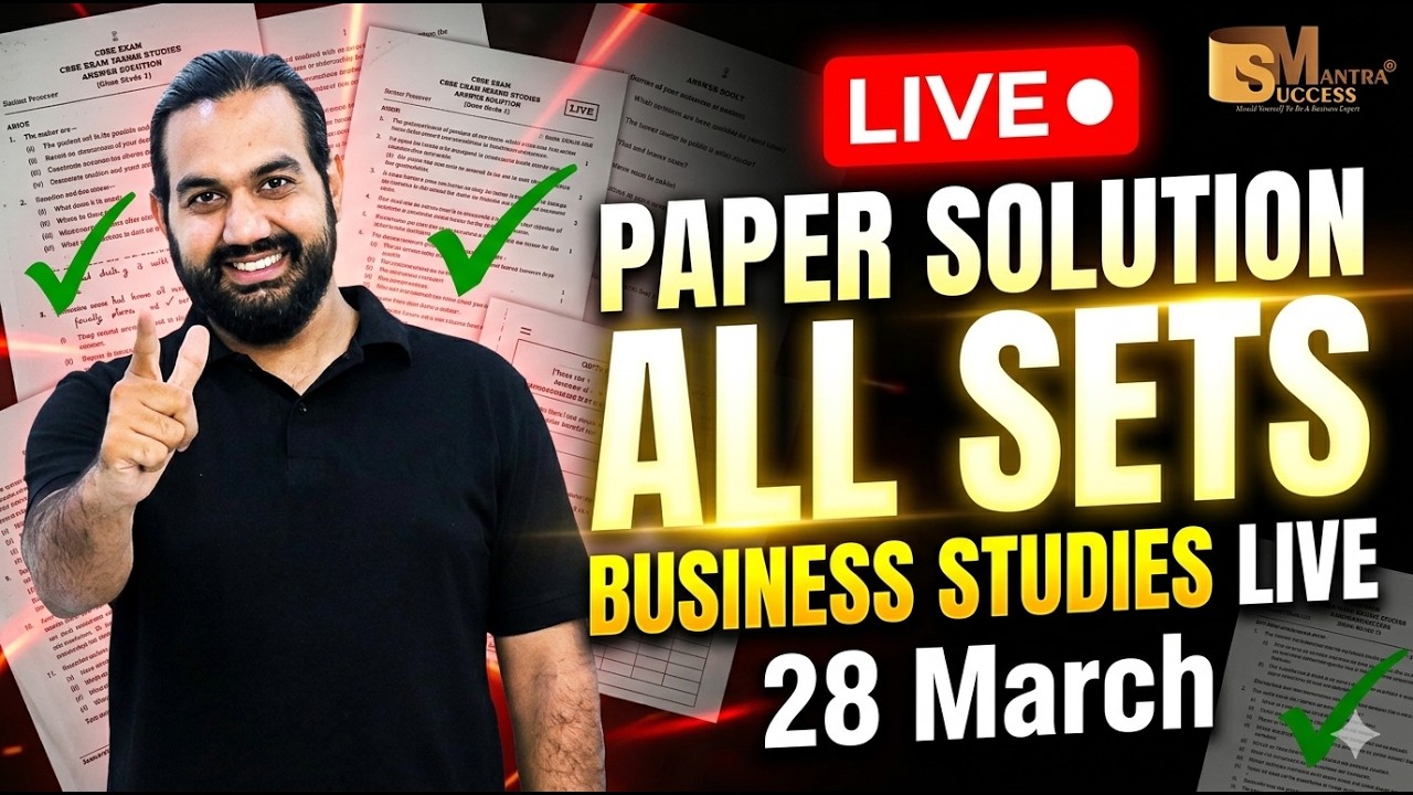 66/1/2, 66/4/1, 66/5/1, 66/3/3   Business Studies LIVE 🔴 | 28 March Paper Solution  |