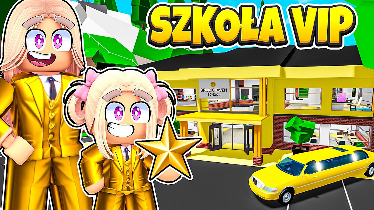 MAŁA AMI POSZŁA DO SZKOŁY VIP na BROOKHAVEN w ROBLOX! WOW! 🤩
