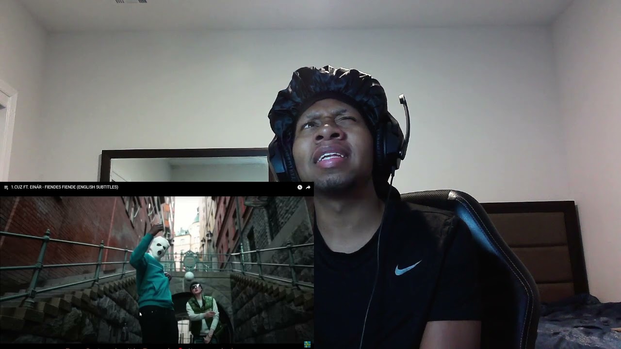 American Reacts To Swedish Rap 1.CUZ FT. EINÁR - FIENDES FIENDE (ENGLISH SUBTITLES)
