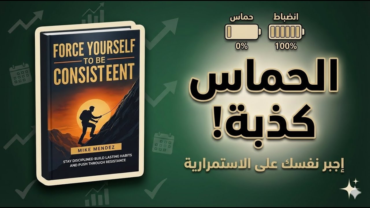 لا تنتظر الحماس! إجبر نفسك على الاستمرارية (شرح كتاب Force Yourself to Be Consistent)