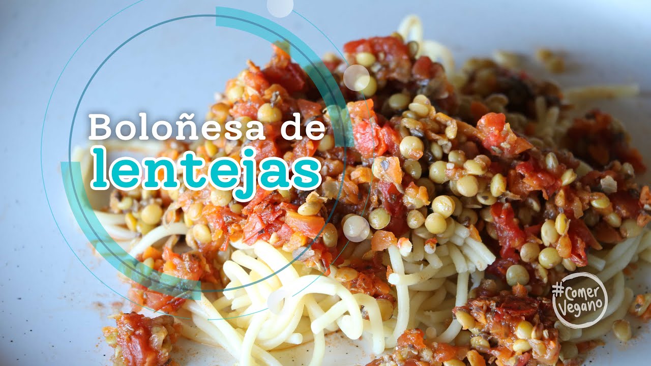 BOLOÑESA DE LENTEJAS | Una versión saludable de este plato italiano, deliciosa y alta en proteína...