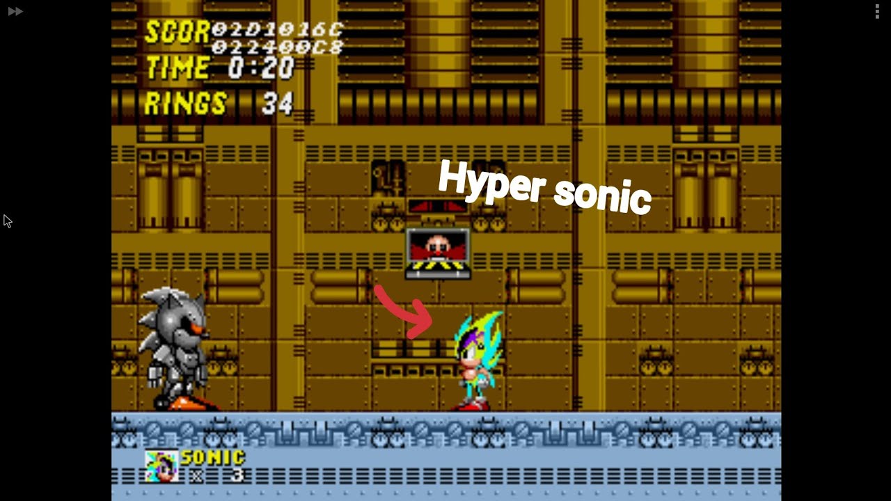 como virar o hyper sonic no sonic 2