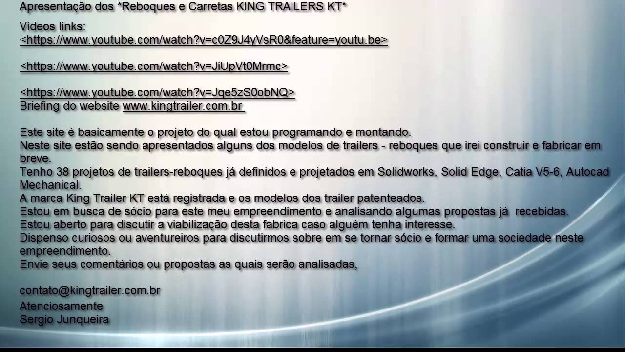PROCURO S&Oacute;CIO F&Aacute;BRICA DE REBOQUES E TRAILERS.mp4