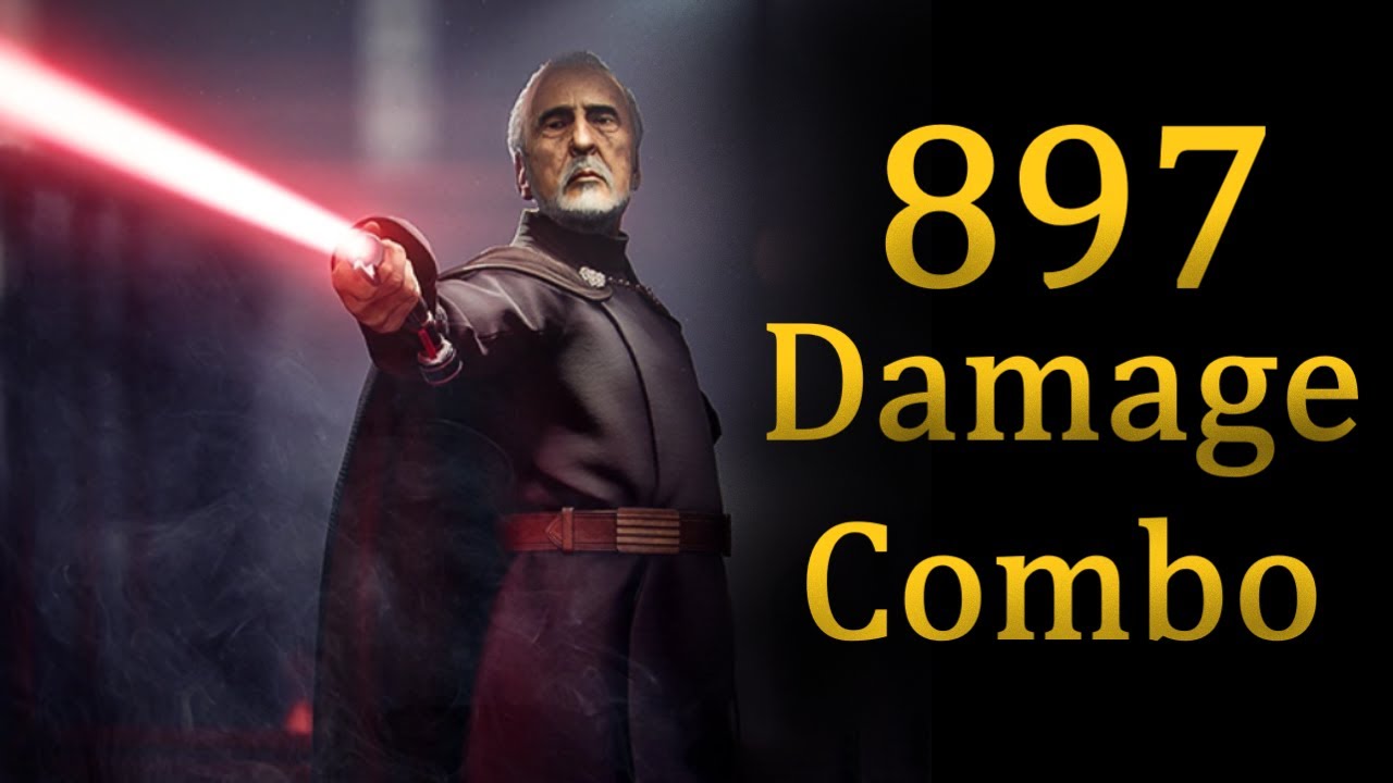 FULL HEALTH Combo With Count Dooku || Battlefront 2