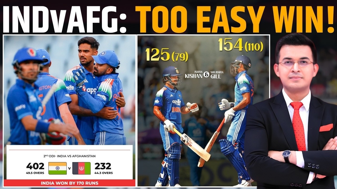 IND vs AFG : Shubman Gill leads India to his 1st series win ! Men in Blue thrash Afg by 170 runs !