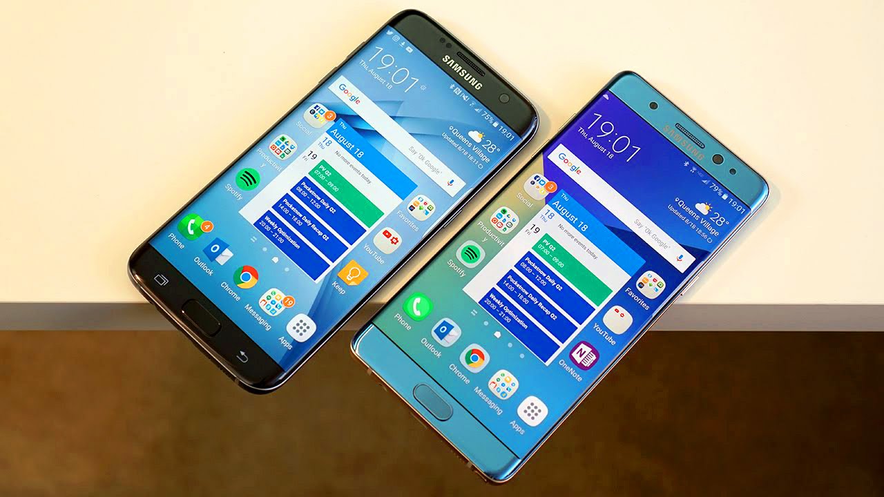 Samsung Galaxy Note 7 против Galaxy S7 edge: похожие, но разные | Pocketnow