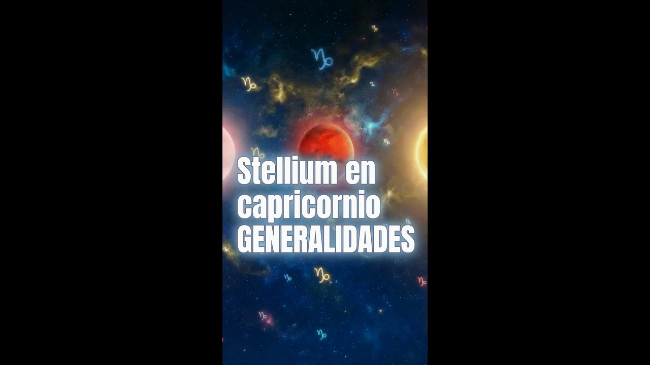 Generalidades del Stellium en Capricornio 2026
