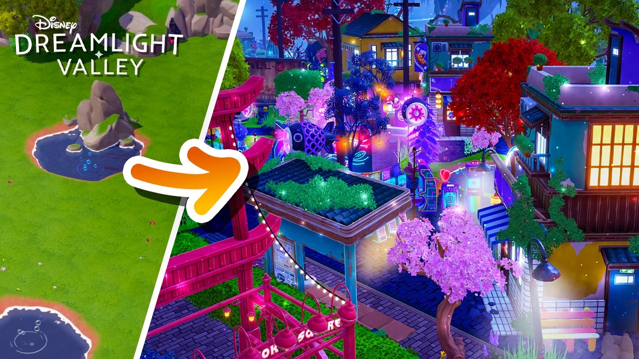 Transforming the Peaceful Meadow with the Pop City Star Path | Disney Dreamlight Valley