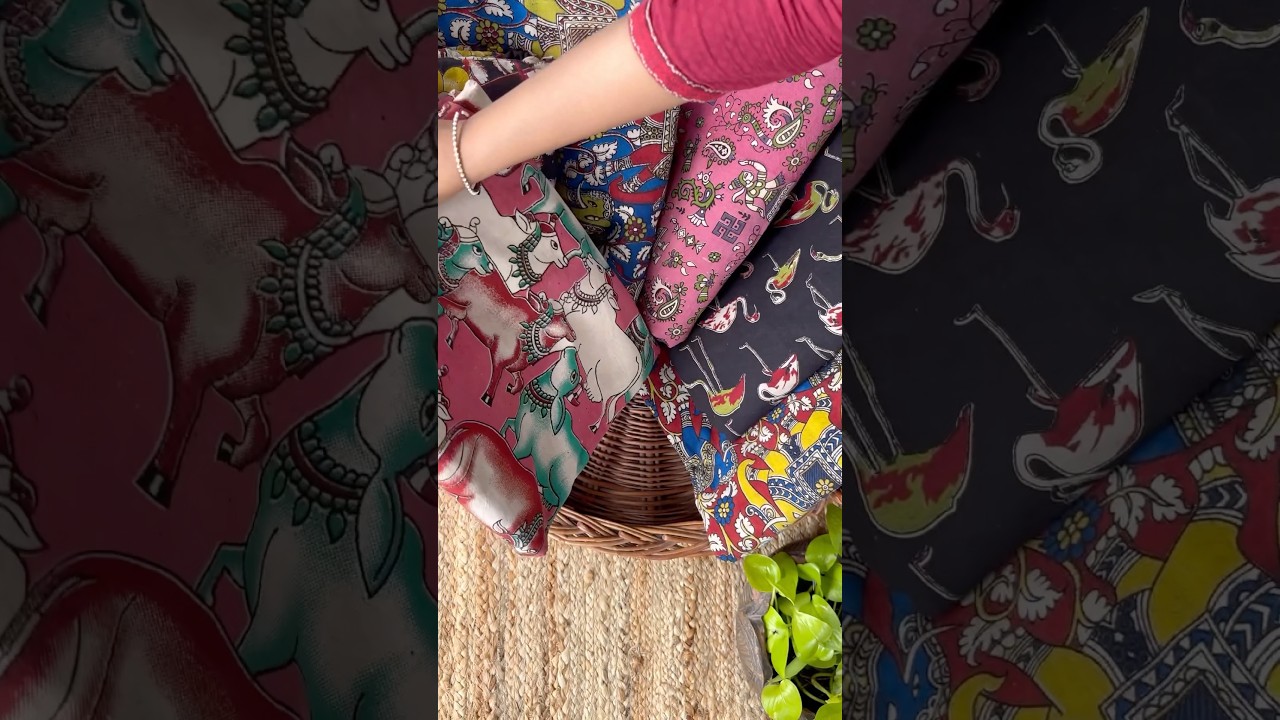 Kalamkari Fabrics | Affordable | Pure Cotton | Sanskruti Store | Handblock Print | Indian Textiles