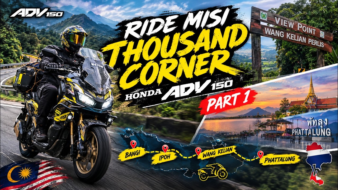 EP1 | ADV 150 SOLO RIDE TOZEN KORNER - Home - Ipoh - Wang Kelian - Phattalung Route 41