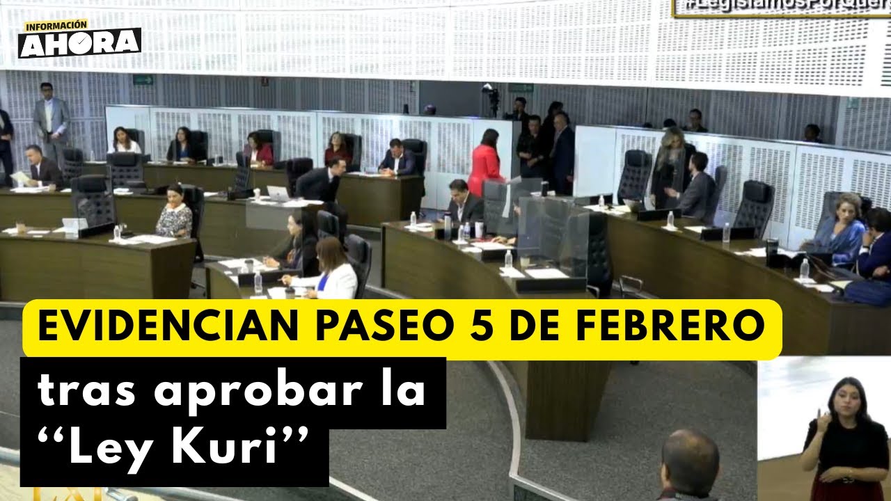 Evidencian fallas en Paseo 5 de Febrero durante sesión ordinaria del Congreso de Querétaro