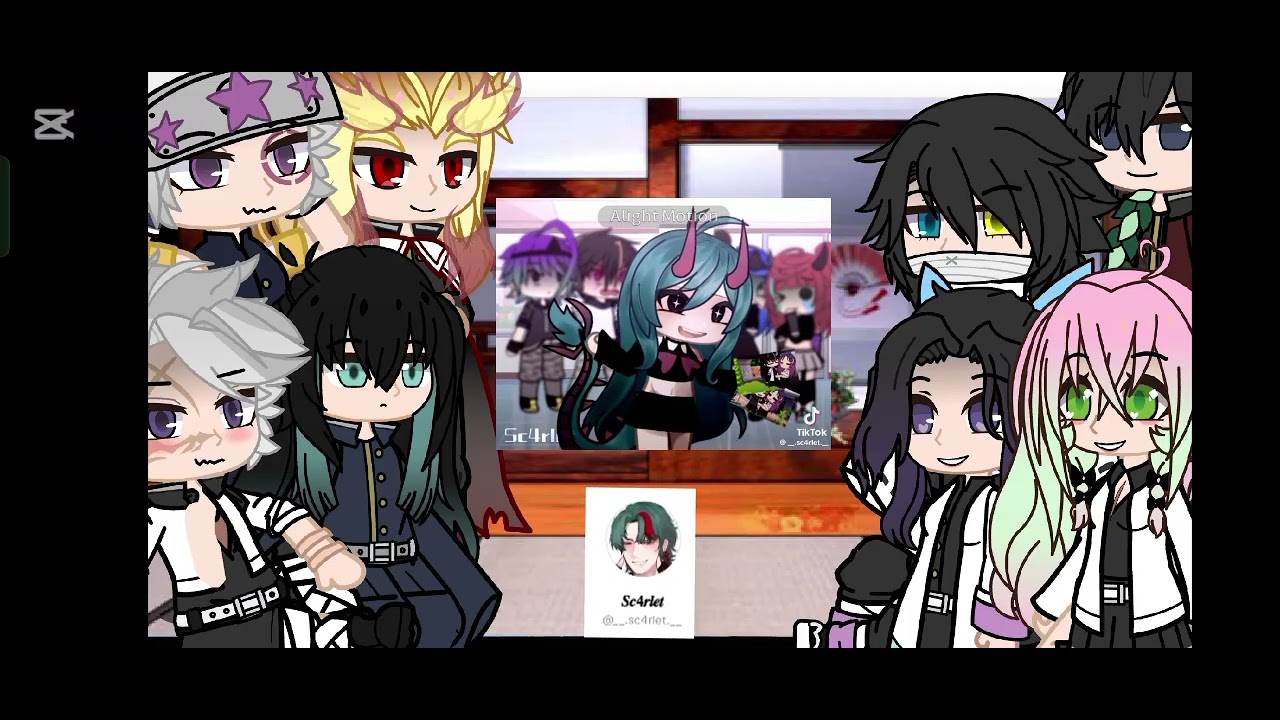 Hashiras react to yn as new hashira(Sanemi X YN)