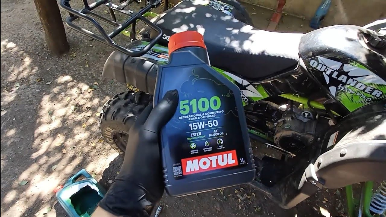 Am Schimbat Uleiul la Atv-ul de 200cc în 4t KXD Pro cu Ulei Motul 15W50!