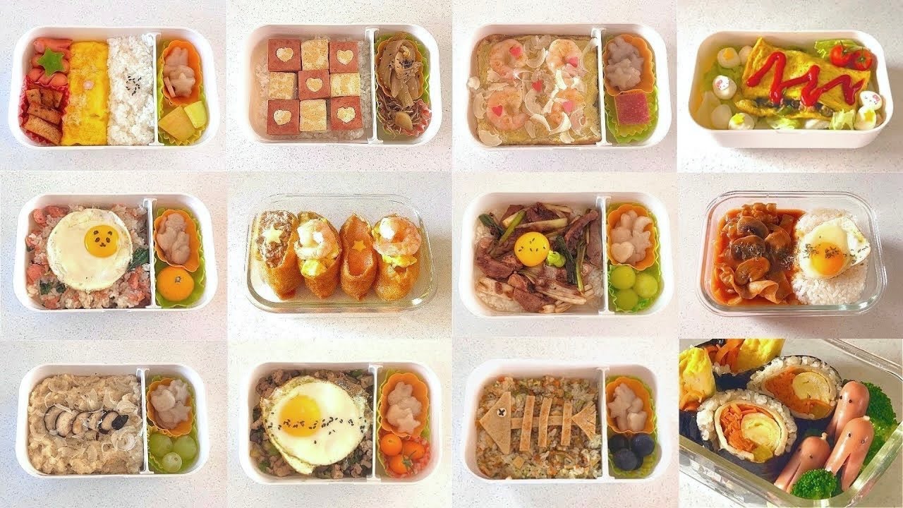 [ 도시락 모음집 3 ] ✰ 통학러의 현실적인 초간단 도시락 20가지 🍱 (1h)