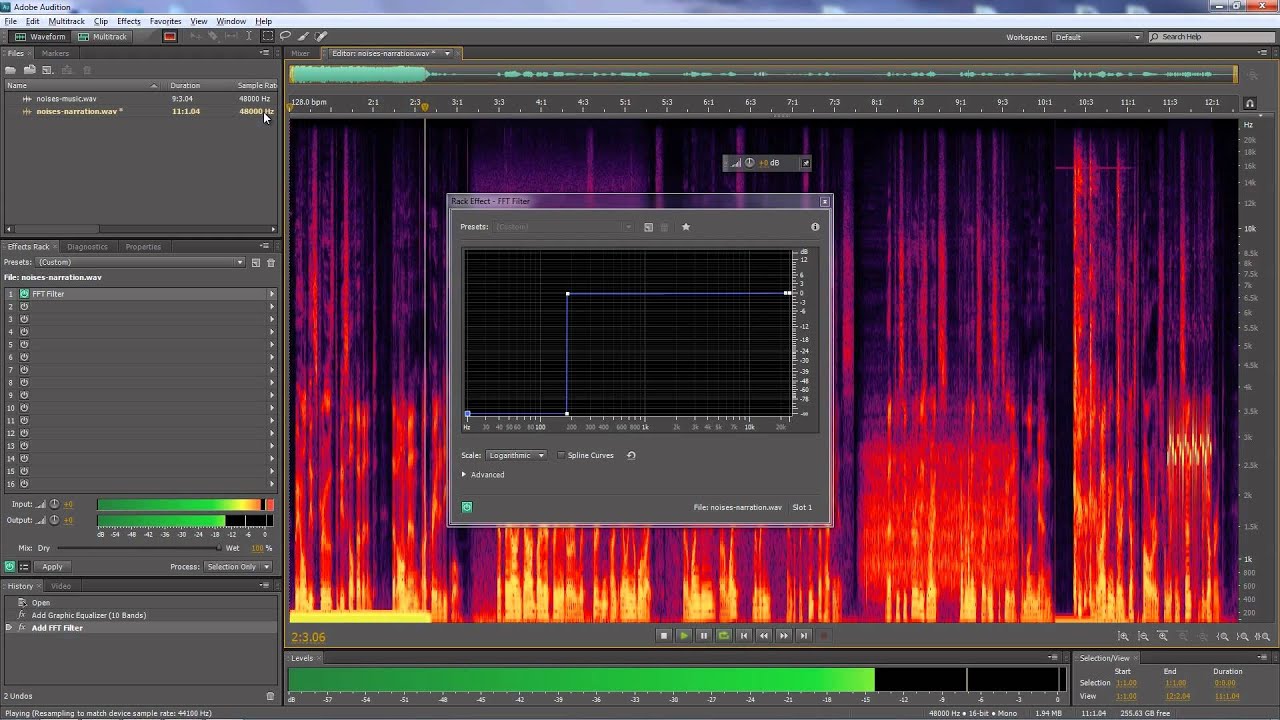 Adobe Audition -- Removing individual noises from audio clips