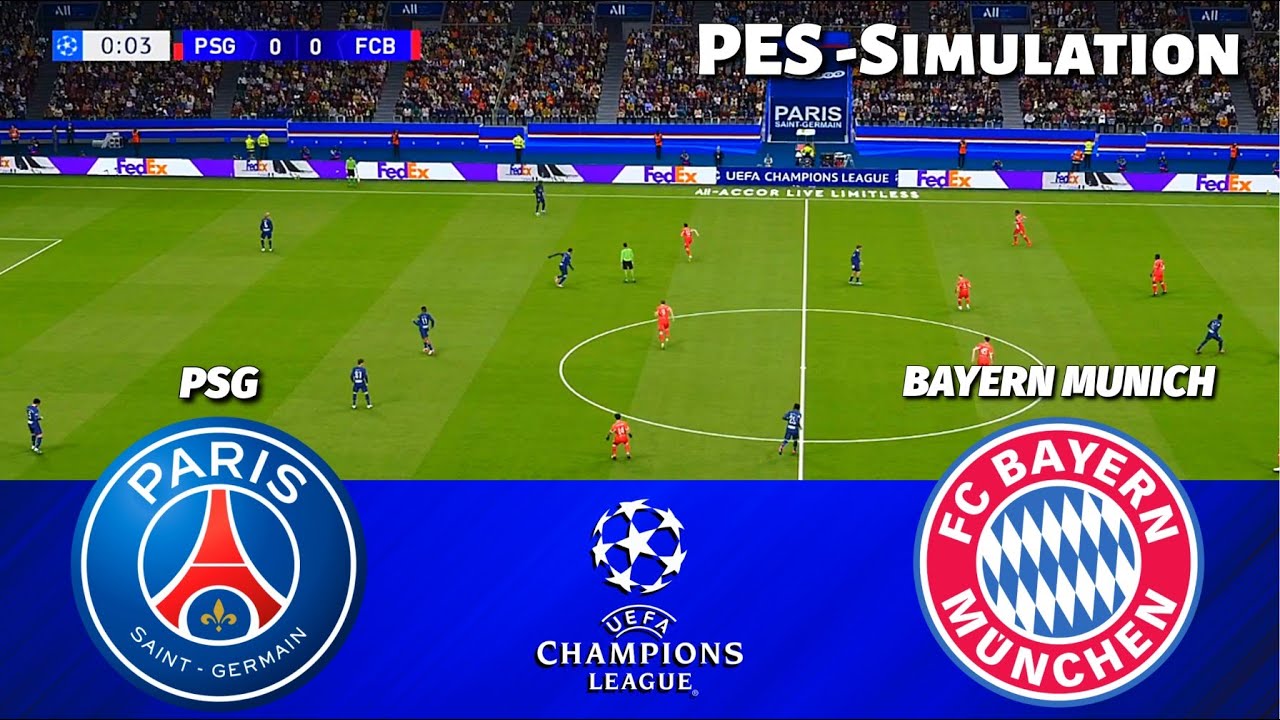 🔴LIVE | Paris Saint Germain vs Bayern Munich - UEFA Champions League 2025/26 | PES 21 Simulation