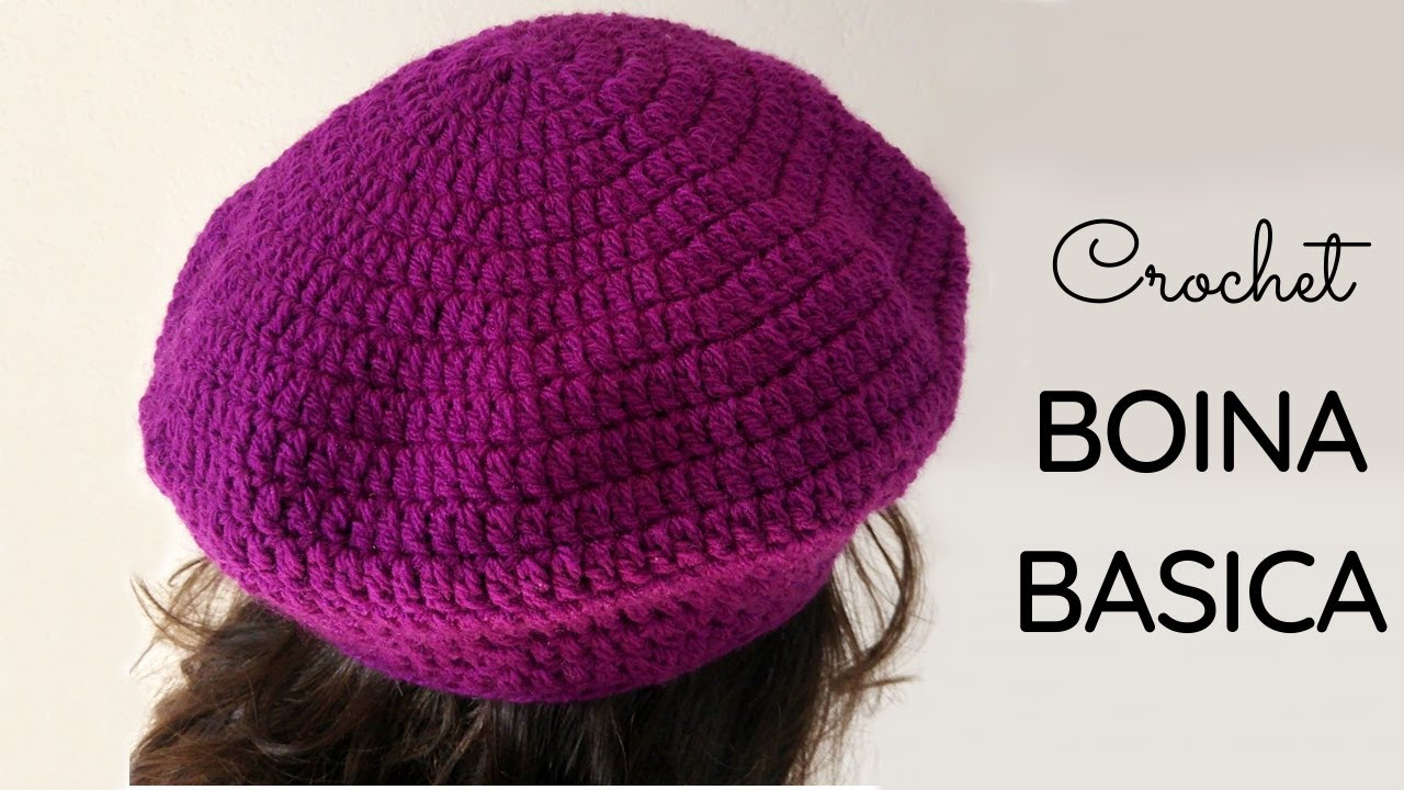 Boina básica a crochet