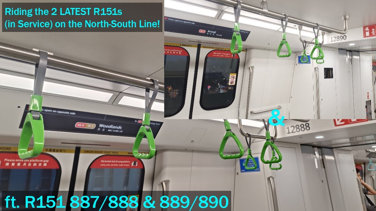 Riding the LATEST 2 R151s on the North-South Line (ft. R151 887/888 & 889/890)