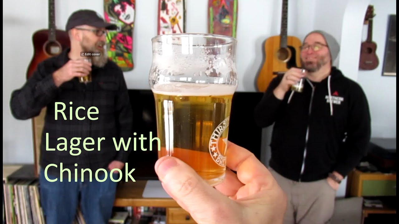 Brewing a Rice Lager with Chinook Hops.