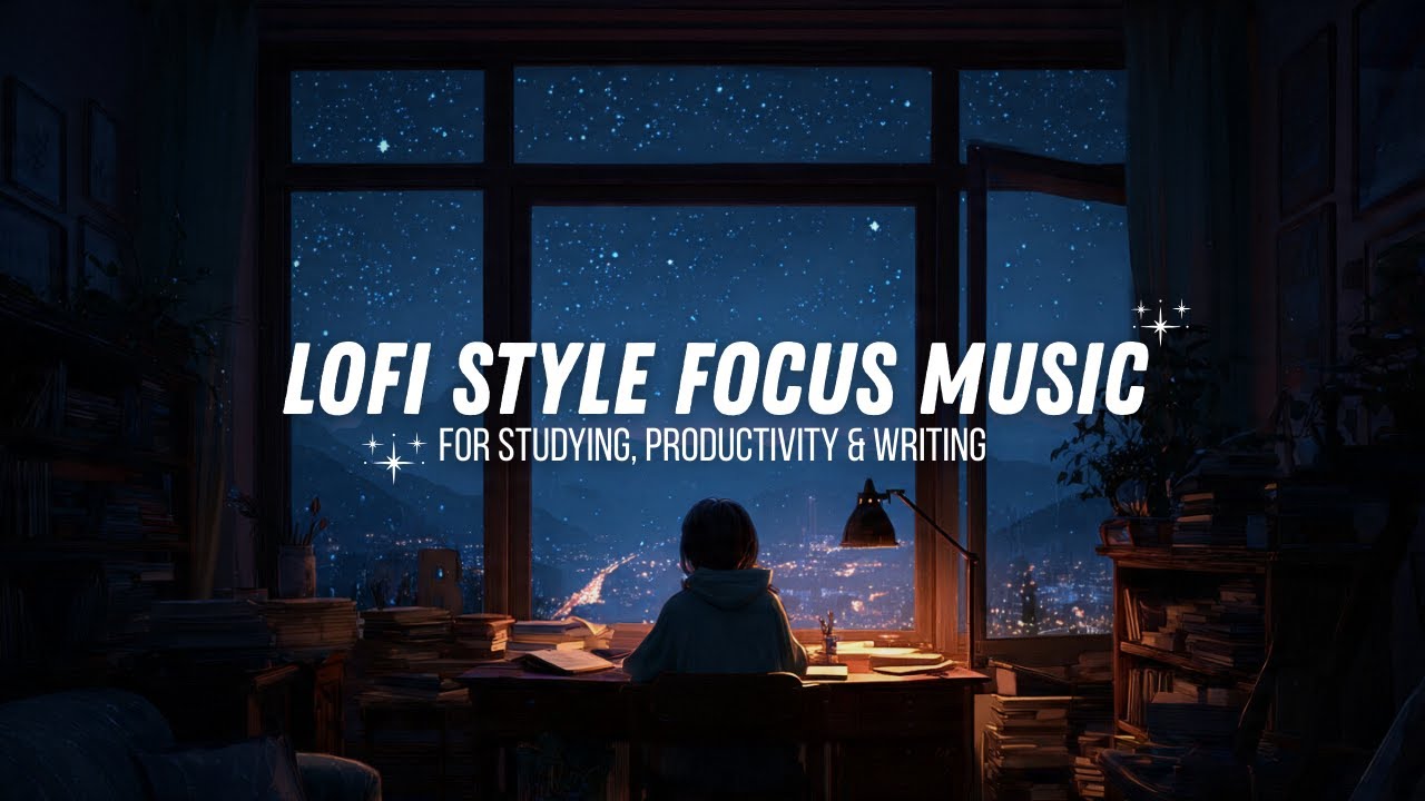 Midnight Lofi Mix for Studying, Working & Writing (1 Hour) #focusmusic