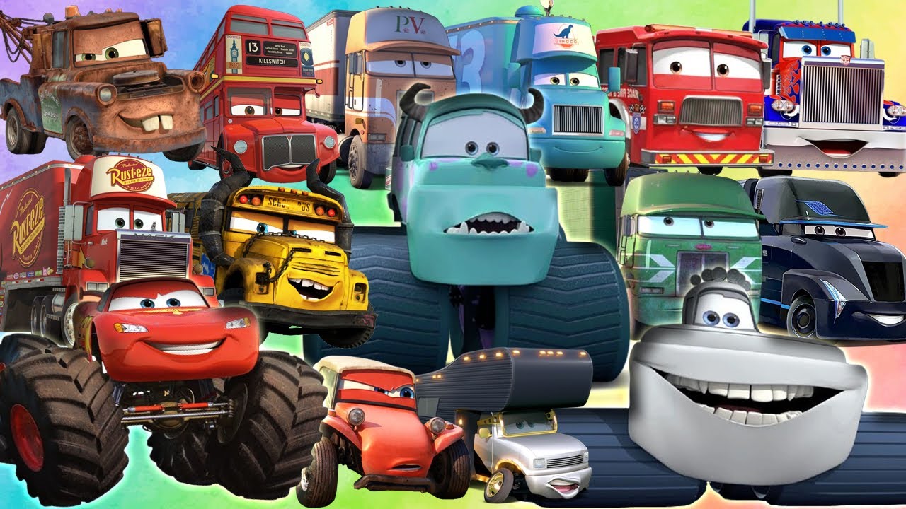 Looking For Disney Pixar Cars Lightning Mcqueen, rip clutchgoneski, Hudson Hornet, The King, Mater