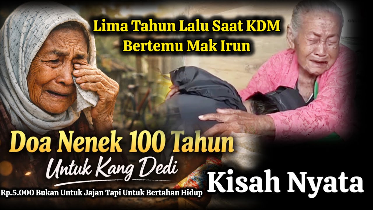 Kisah Nyata Perjalanan KDM‼️Doa Nenek Berusia 100 Tahun Tak Henti Untuk Kang Dedi @NgajalinCarita