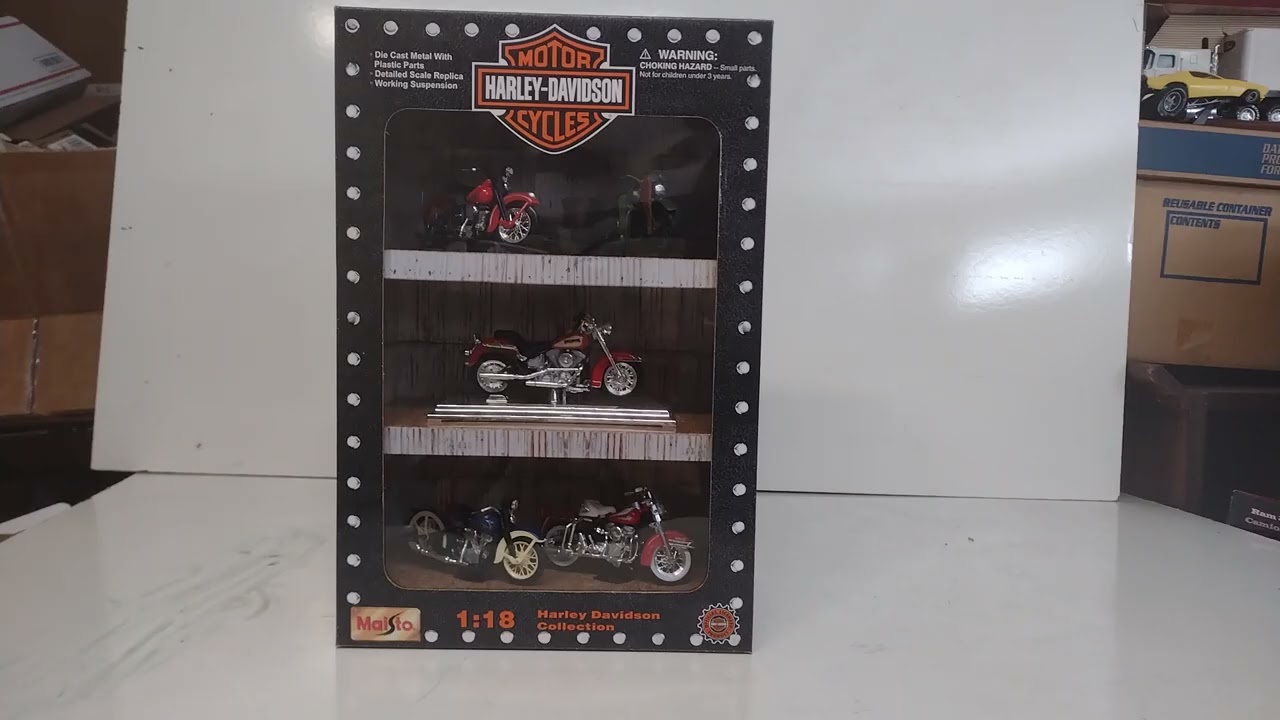 Diecastmans Toys Video 22 Hot Wheels &  Maisto 1-10th & 1-18th Scale Motorcycles