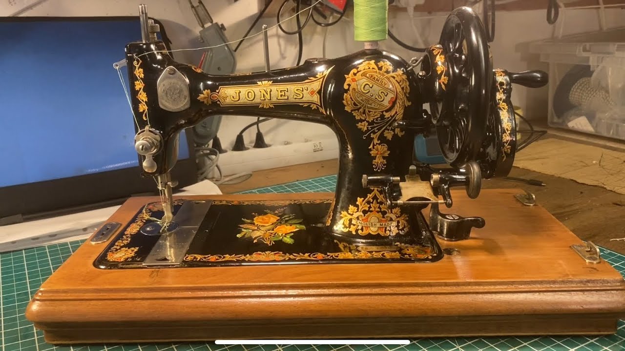 1885 Jones CS family sewing machine restoration.