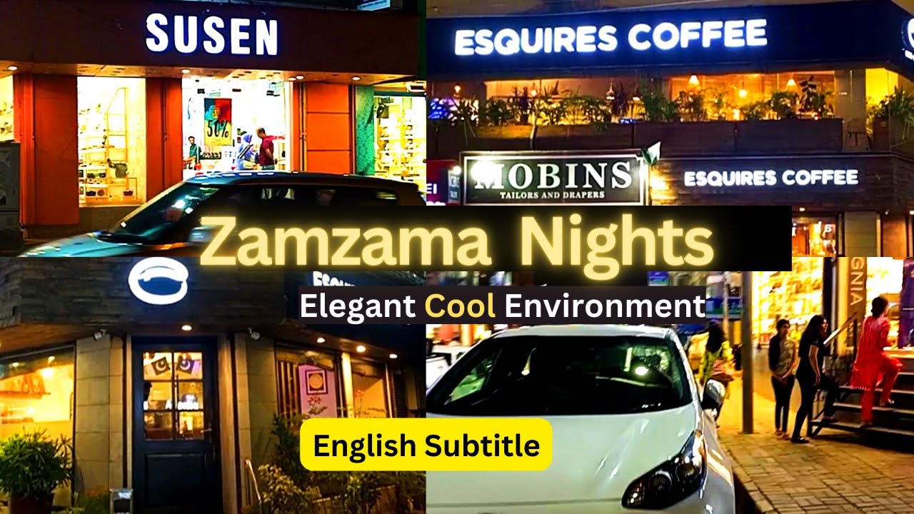 Zamzama Night Life |  Karachi Street View | Places To Visit Karachi | Zamzama Cafe Restau | Subtitle