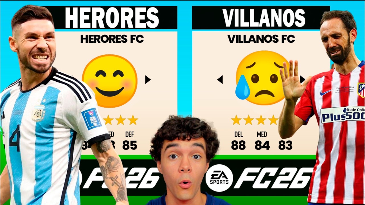 ¡HÉROES vs VILLANOS en FIFA!
