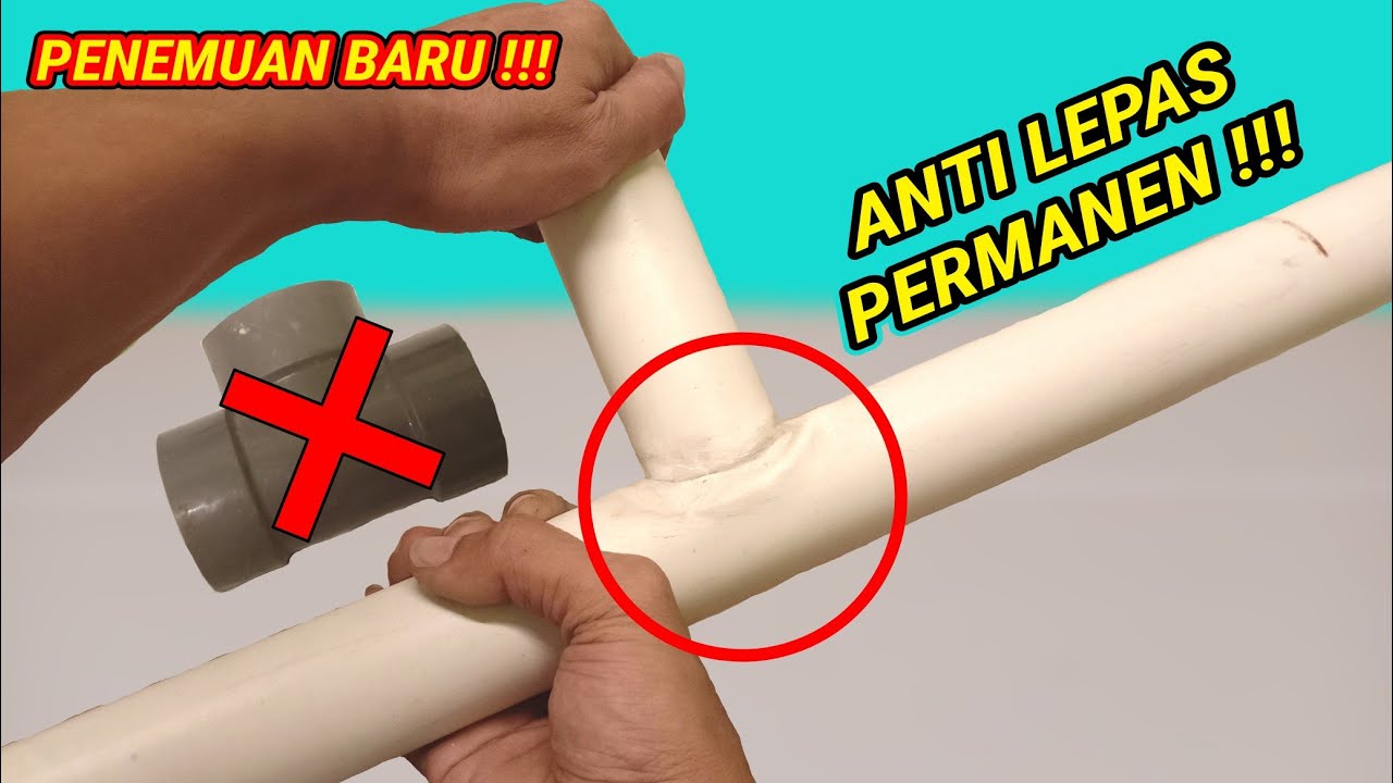 pasti baru tahu cara ini !! membuat sambungan T pipa paralon