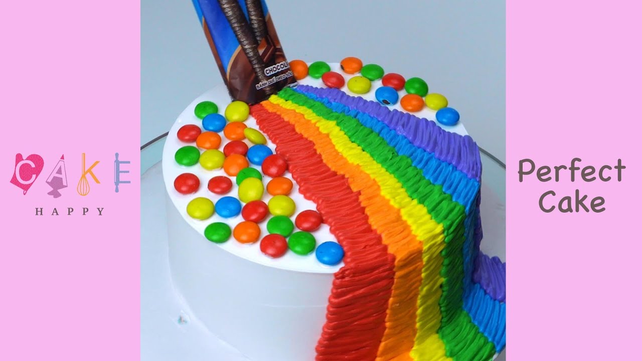 Perfect & Easy Colorful Cake Decorating Idea