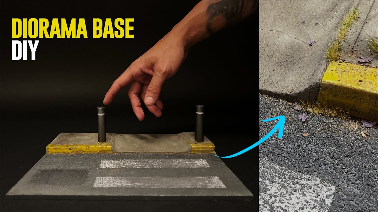 CALLE como base para dioramas: Texturas de CONCRETO y ASFALTO