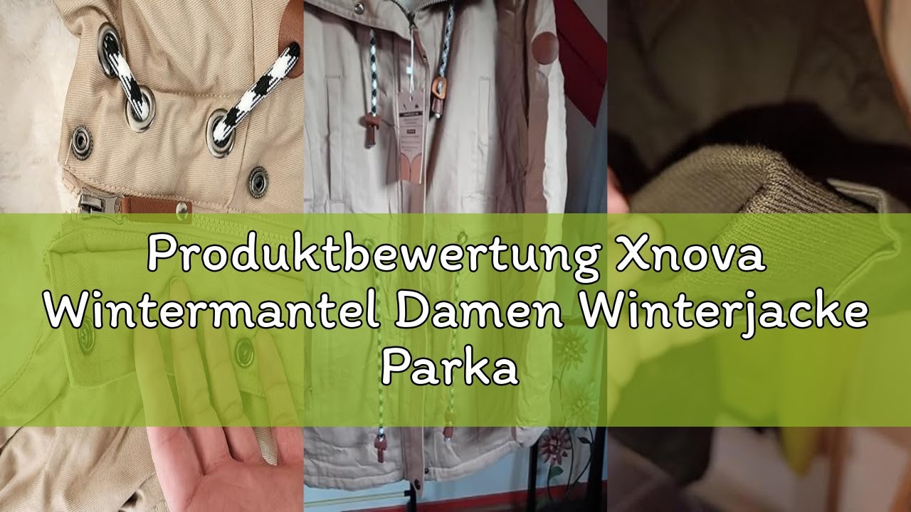 Produktbewertung Xnova Wintermantel Damen Winterjacke Parka Lang Warm Gefütterter mit Kapuze, Teddyf