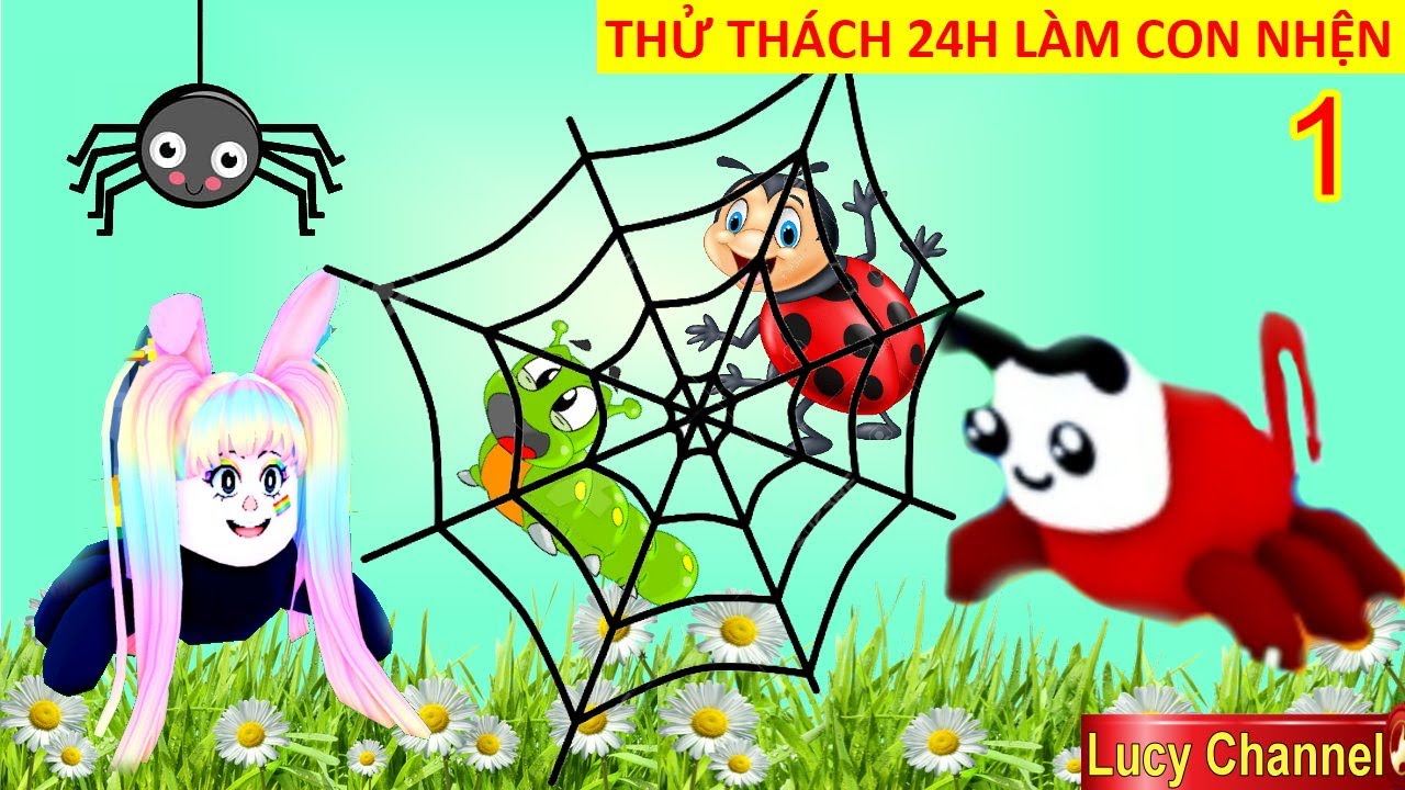 ROBLOX | THỬ THÁCH 24H LÀM CON NHỆN BẮT SÂU & CÔNG TRÙNG | REVIEW GAME Be a Spider tập 1