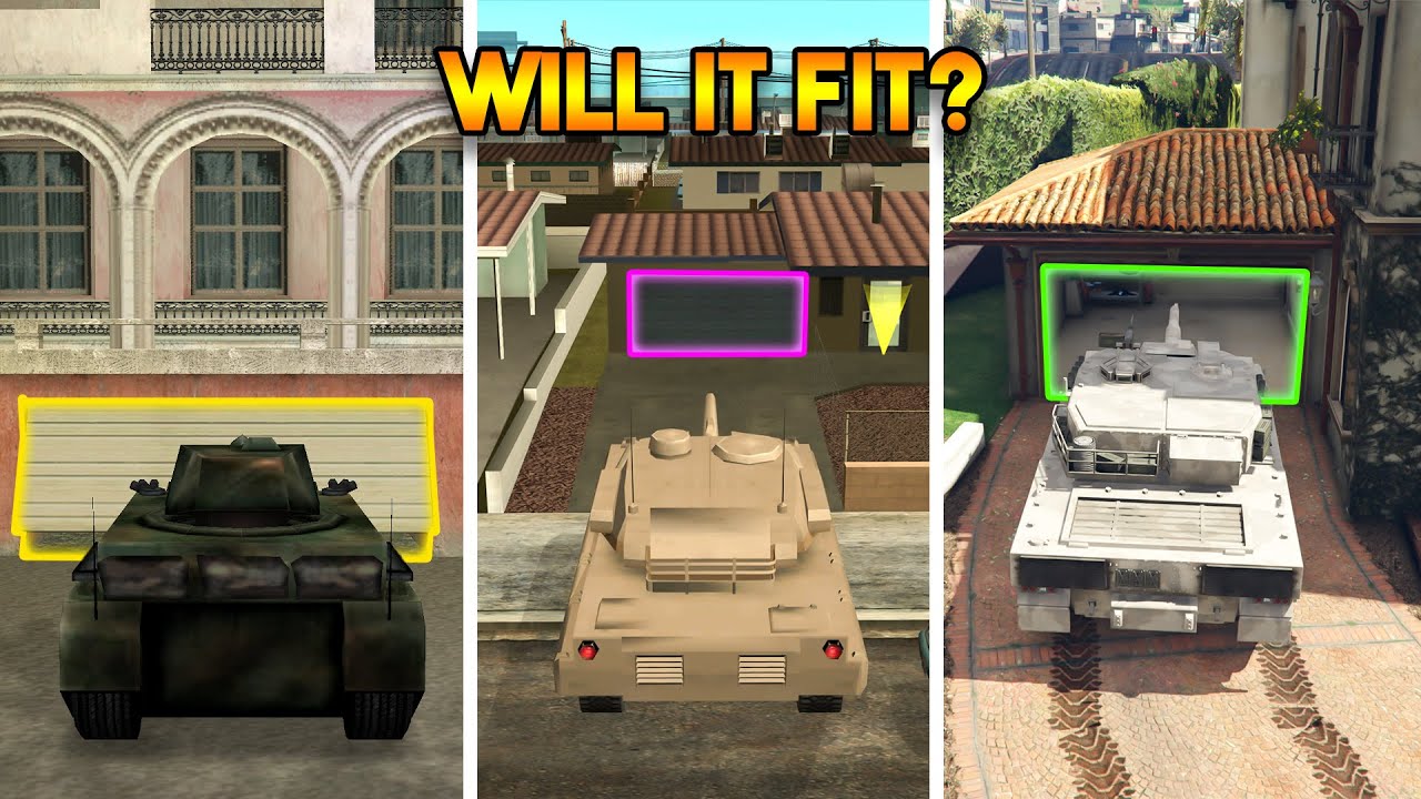 WILL TANK FIT IN GTA GARAGE? (FINDING THE REALISTIC DETAILS IN EVERY GTA)