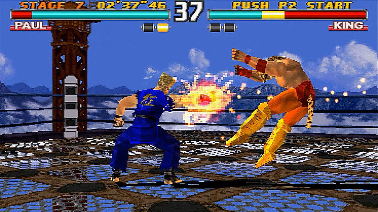 Геймплей Tekken 3 New Blue Color Paul