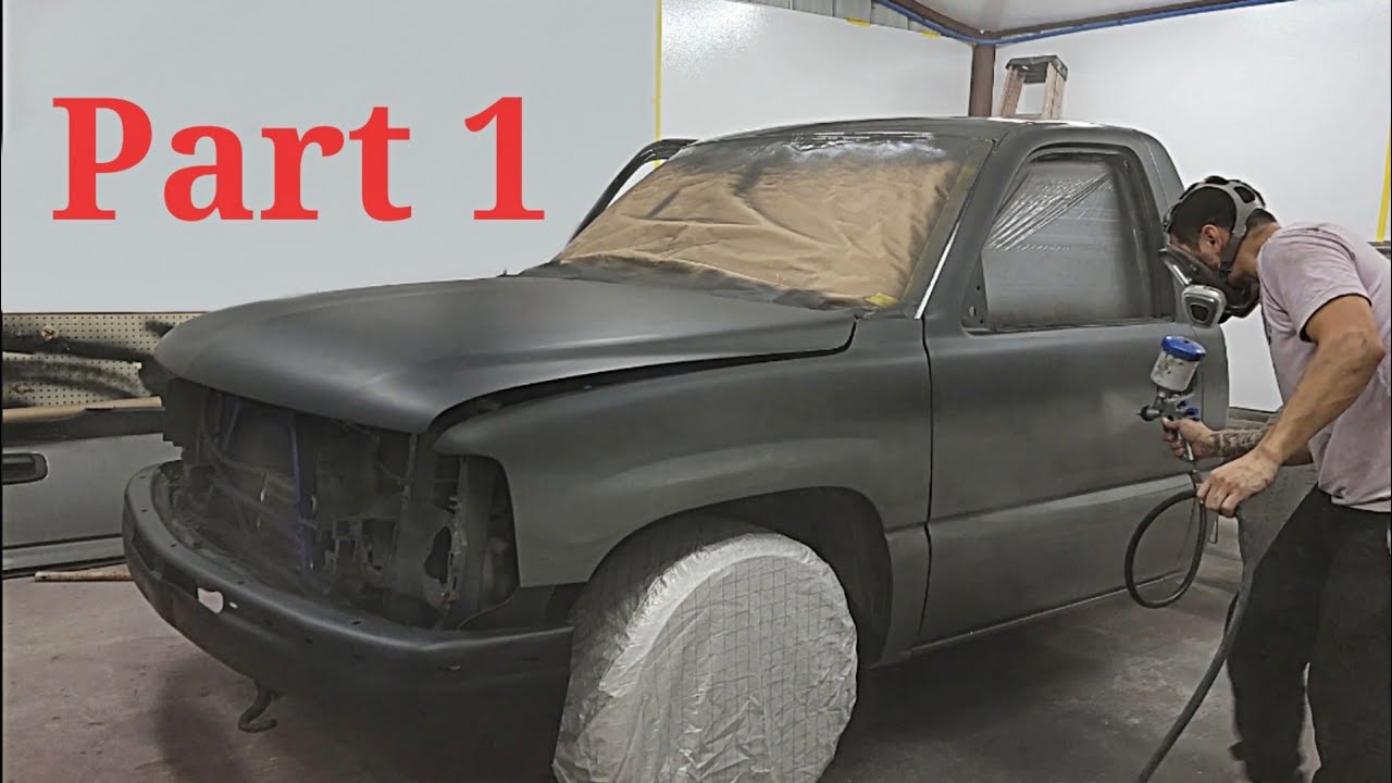 Painting a Silverado Cab - Destroyer Grey