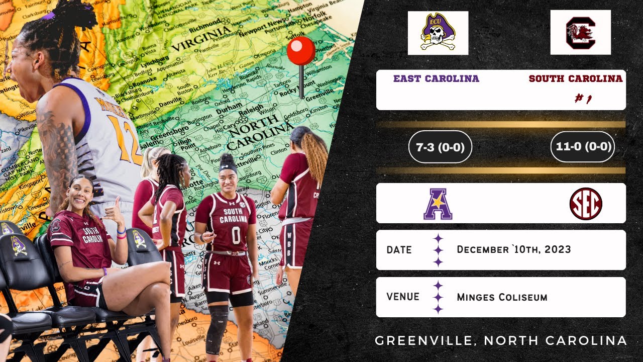 East Carolina vs No. 1 South Carolina | NCAA Women's Basketball | 12.30.23
