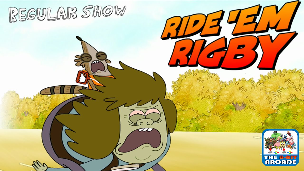 Just A Regular Arcade: Ride 'Em Rigby - Hang On Tight To Muscle Man (Cartoon Network Games)