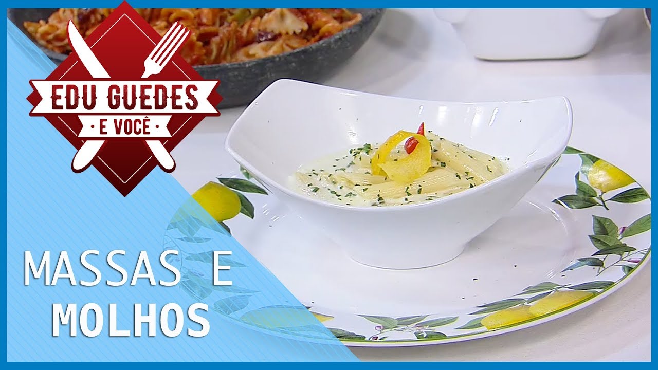 Edu Guedes ensina a preparar receitas de massas e molhos