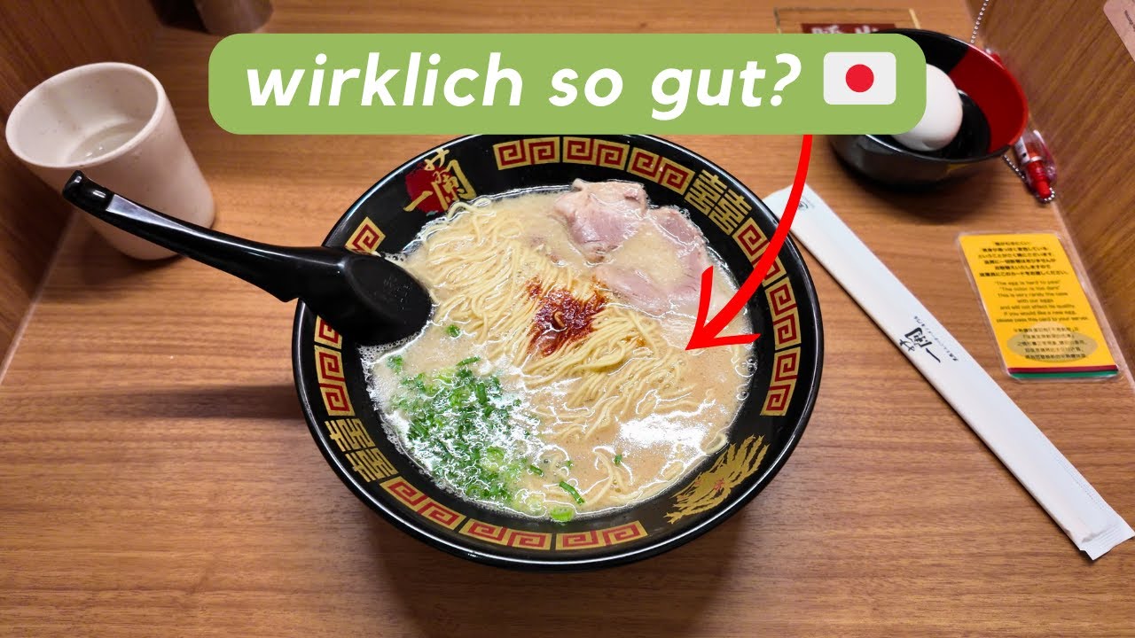 die gehpytesten ramen in japan probieren 🍜 (ichiran test)