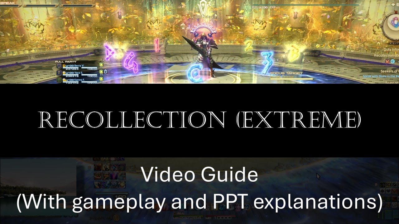 RECOLLECTION EX (DT EX 4) | JP Strat (game8) | Beginner-friendly with visuals | Zelenia | FFXIV | EN