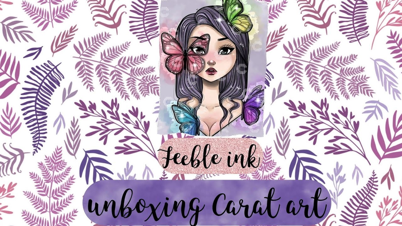 Unboxing @caratart3069 toile de  Feeble ink