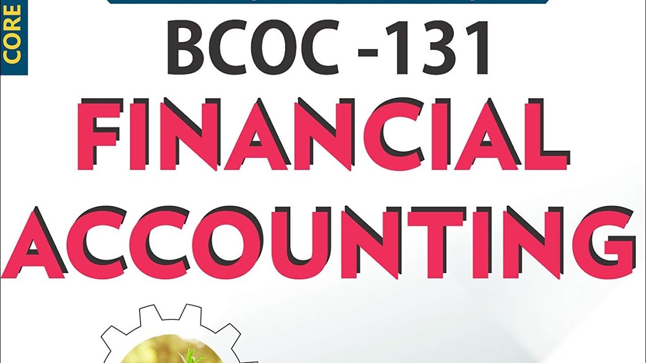 IGNOU BCOC-131 IMPORTANT QUESTION ANSWER // PREVIOUS YEAR QUESTION PAPER//IGNOU GUESS PAPERS