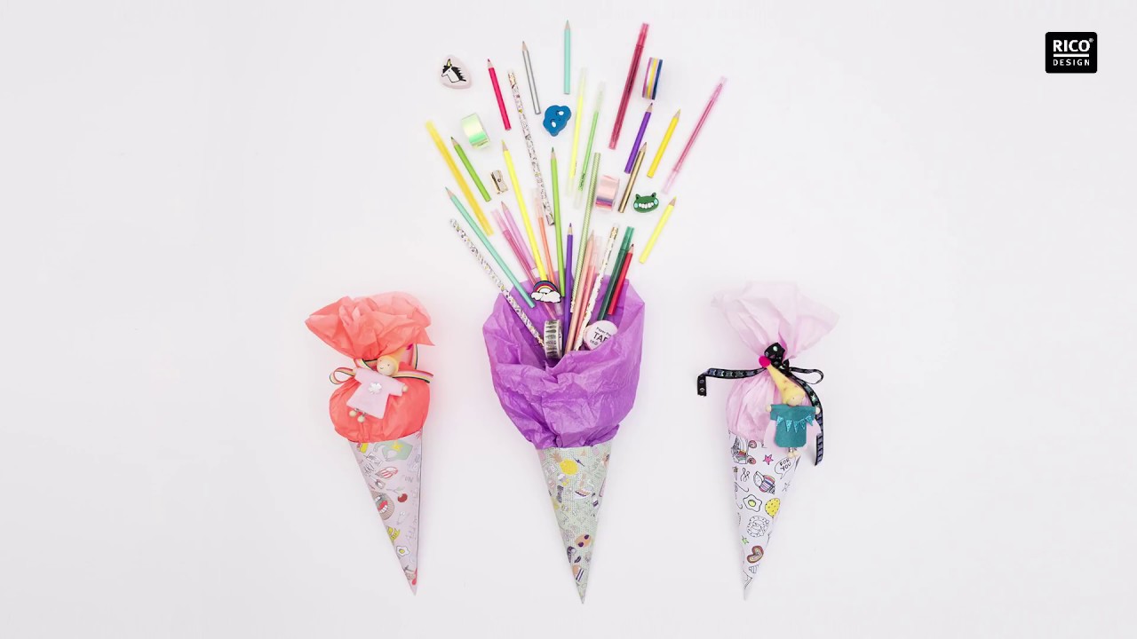 DIY Anleitung: Mini Schultüte basteln - schnell & einfach