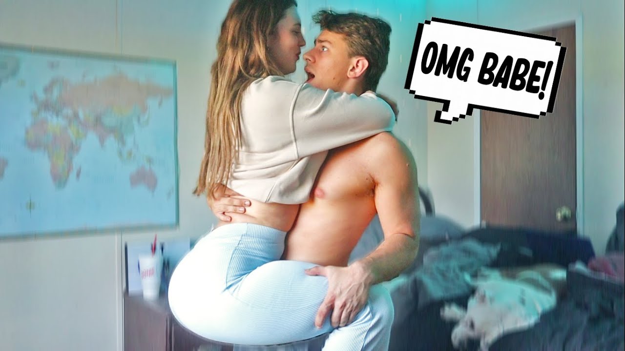 CAN'T STOP KISSING AND HUGGING MY BOYFRIEND PRANK!